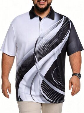 Men's Big & Tall Performance Polo Shirt - Wrinkle-Free, Sizes XL-5XL, Casual